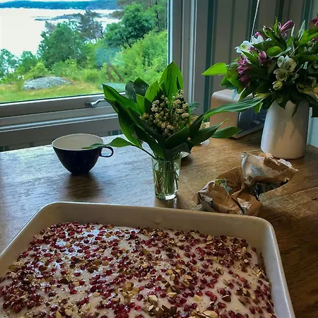 Private With Panoramic Views In Lillesand Ferienhaus
