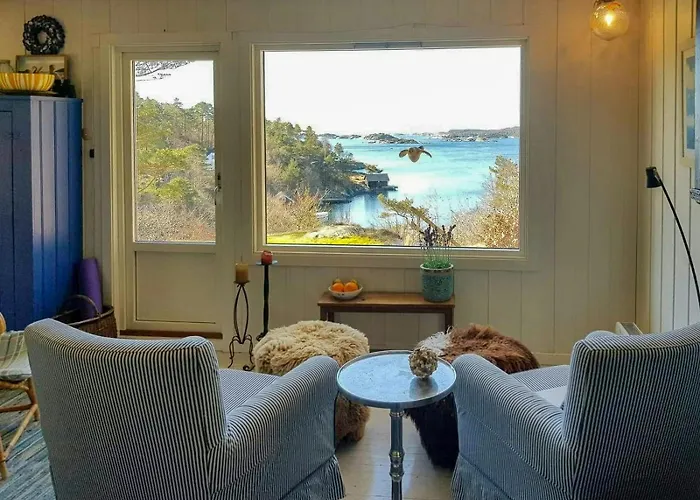 Holiday home Private With Panoramic Views In Lillesand Kvase